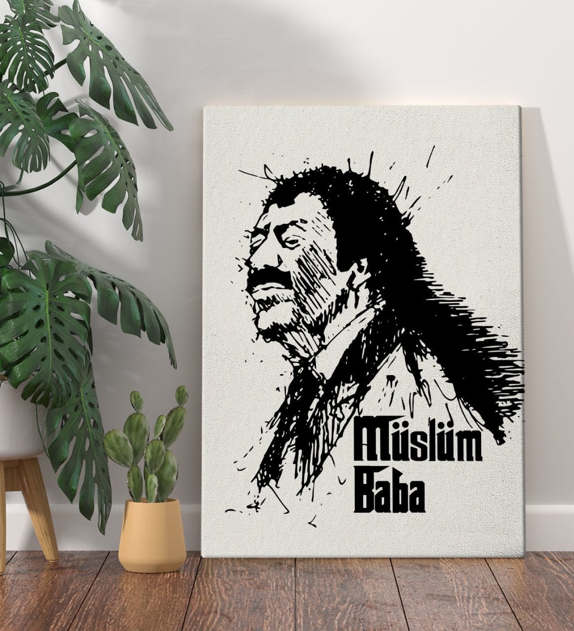 BK Home Müslüm Baba Tasarımlı Kanvas Tablo 70x100cm-3