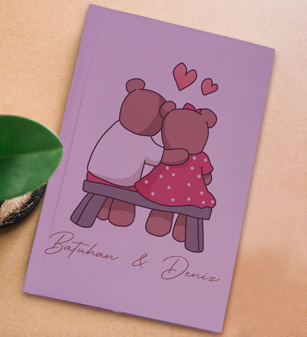 BK Gift Kişiye Özel Sevgili İsimli Sert Kapaklı Lila Lastikli Defter , Arkadaşa Hediye, Yeni İş Hediyesi, Doğum Günü Hediyesi-4