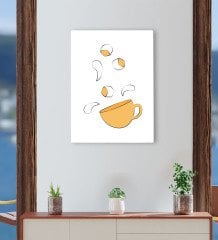 BK Gift Cafe & Bar & Restaurant Konseptli Kanvas Tablo 30x50cm-61