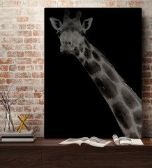 BK Home Zürafa Tasarımlı Kanvas Tablo 70x100cm-1