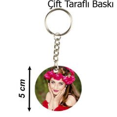 Sub.Yuvarlak Metal Anahtarlık 4 cm