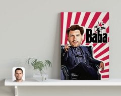 Kişiye Özel Godfather Baba Tasarımlı Kanvas Tablo 30x50cm-21