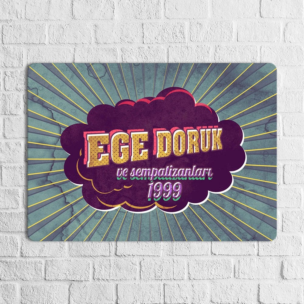 Kişiye Özel Retro Ahşap Duvar Levhası (Duvar Yazılı) 2