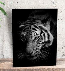BK Gift Kaplan Tasarımlı Dekoratif Mini Kanvas Tablo 15x20cm-1