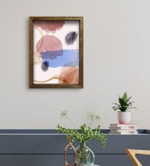 BK Gift Otel Odası Konseptli Doğal Masif Ahşap Çerçeveli Tablo 30x40cm-63