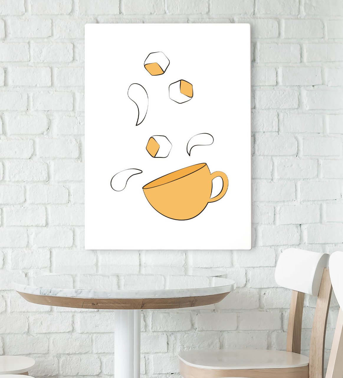 BK Gift Cafe & Bar & Restaurant Konseptli Kanvas Tablo 70x100cm-61