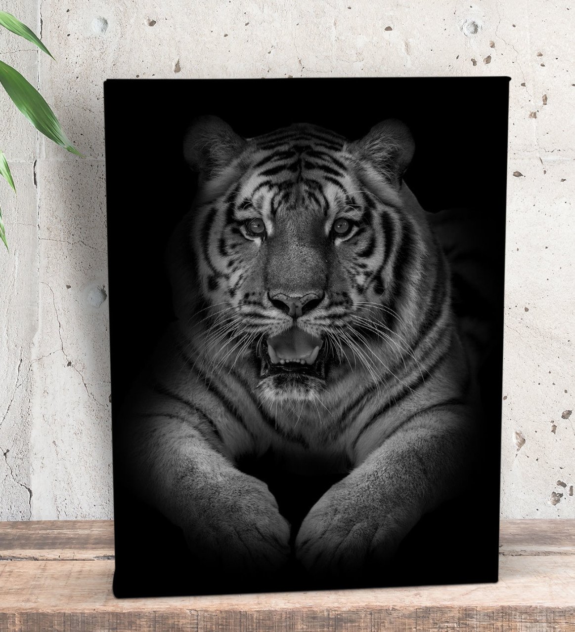 BK Gift Kaplan Tasarımlı Dekoratif Mini Kanvas Tablo 15x20cm-2