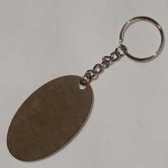 HDF Tek Taraflı Anahtarlık - Oval