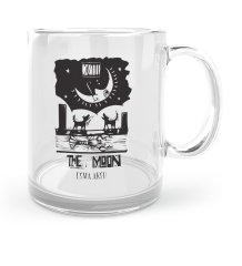 Kişiye Özel Tarot The Moon (Ay) Cam Kupa Bardak