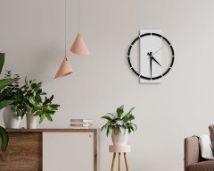 BK Home Dekoratif 45cm Ahşap Duvar Saati-86