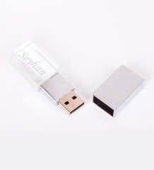Kişiye Özel F-139-32 Kristal USB Bellek 32 GB (Mavi Işıklı)