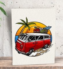 BK Gift Klasik Araç Tasarımlı Dekoratif Mini Kanvas Tablo 15x20cm-3