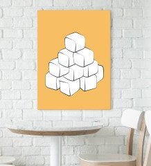 BK Gift Cafe & Bar & Restaurant Konseptli Kanvas Tablo 70x100cm-63