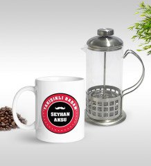Kişiye Özel Yakışıklı Babam Tasarımlı Kupa & French Press Seti-1