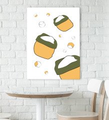 BK Gift Cafe & Bar & Restaurant Konseptli Kanvas Tablo 70x100cm-64