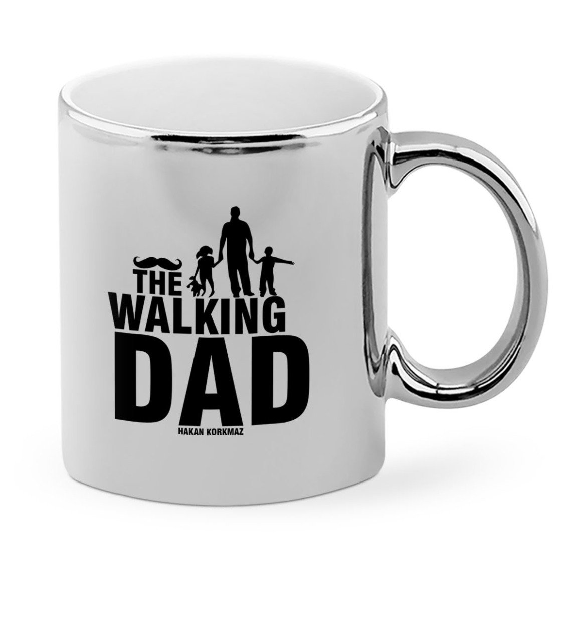 Babalar Gününe Özel The Walking Dad Krom Kupa Bardak - 2