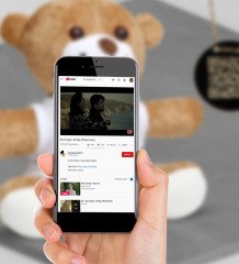 Kişiye Özel Videolu QR Kod Kolye Peluş Ayıcık Set