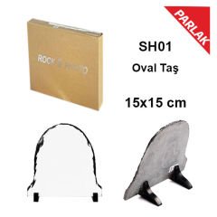 Sublimasyon Oval Taş  15X15 cm