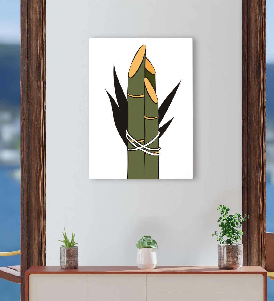 BK Gift Cafe & Bar & Restaurant Konseptli Kanvas Tablo 30x50cm-65