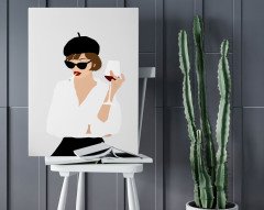 BK Home French Girl Tasarımlı Kanvas Tablo 50x70cm-1