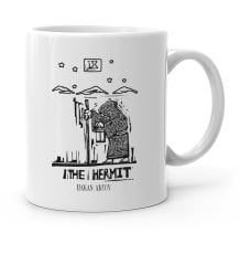 Kişiye Özel Tarot The Hermit (Gizemli Adam) Beyaz Kupa Bardak