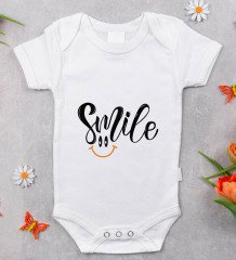 BK Kids Smile Tasarımlı Bebek Body Zıbın - Model 2