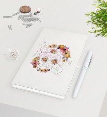 Kişiye Özel Sevgililer Günü Beyaz Defter Kalem Seti-9