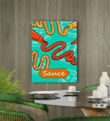 BK Gift Cafe & Bar & Restaurant Konseptli Kanvas Tablo 50x70cm-68