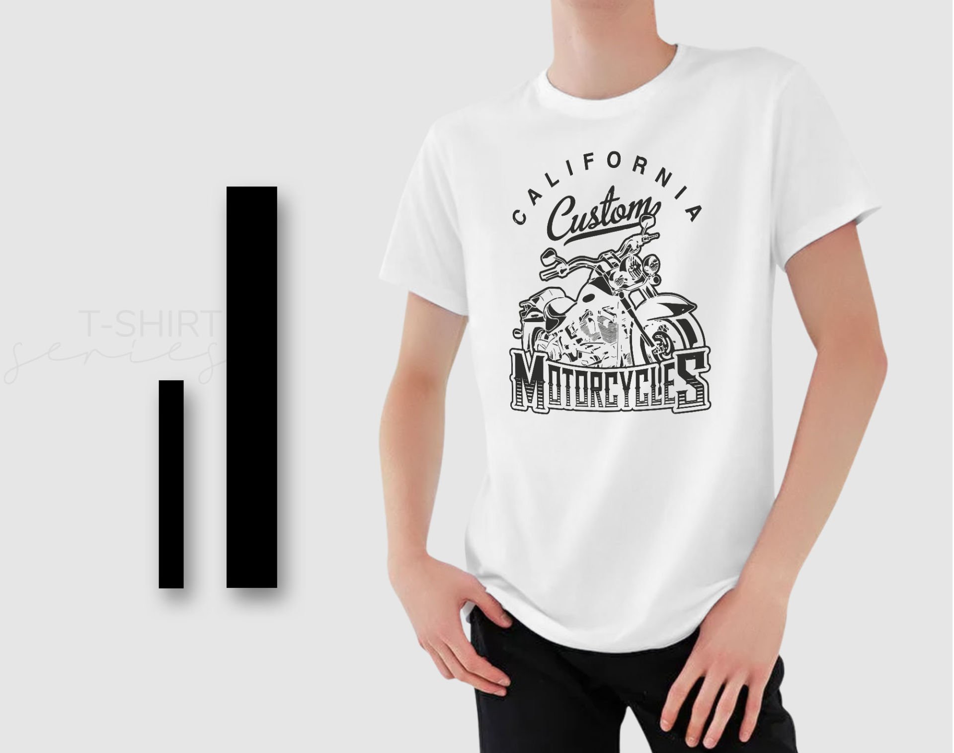 BK Gift Motorsiklet Tasarımlı Erkek Beyaz T-shirt -1, Arkadaşa Hediye, Doğum Günü Hediyesi, Sevgili Hediyesi