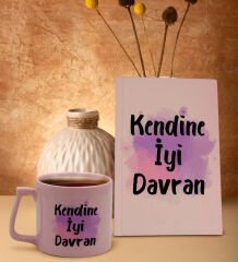 BK Gift Pudra Pembesi Sert Kapaklı Defter ve Middle Kupa Seti, Arkadaşa Hediye, Yeni İş Hediyesi, Doğum Günü Hediyesi-19