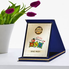 Kişiye Özel Yılın En İyi Anaokulu Öğretmeni Lacivert Plaket Ödülü - 1