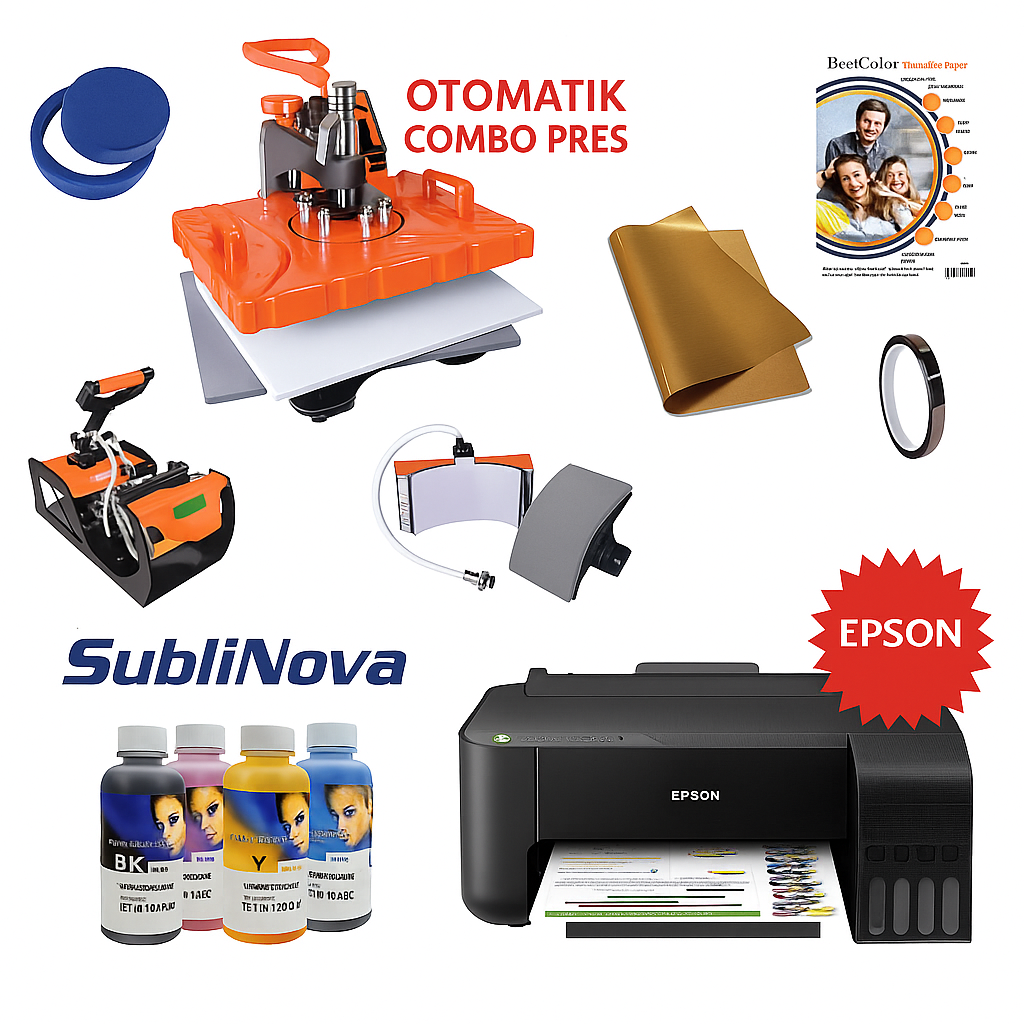 Süblimasyon Combo Transfer Baskı Seti
