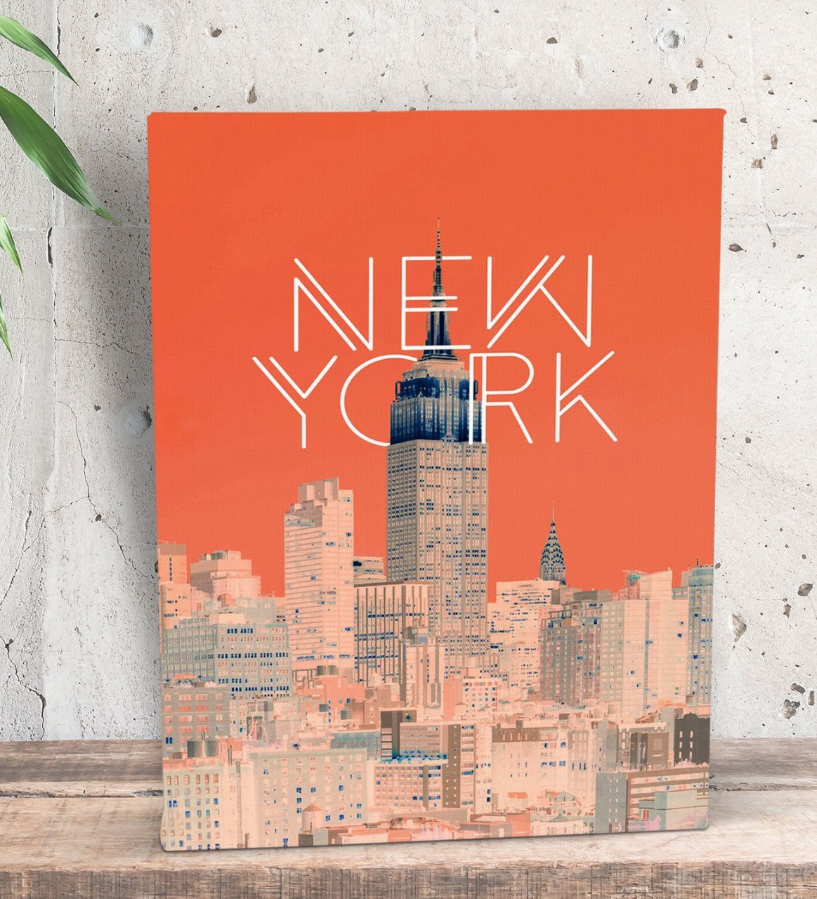 BK Gift New York Tasarımlı Dekoratif Mini Kanvas Tablo 15x20cm-1