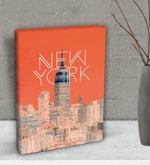 BK Gift New York Tasarımlı Dekoratif Mini Kanvas Tablo 15x20cm-1