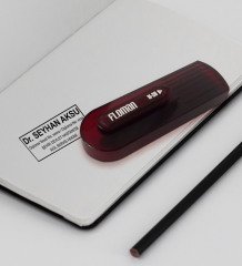 Kişiye Özel Doktor Bordo Cep Kaşe