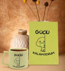 BK Gift Sarı Sert Kapaklı Defter ve Middle Kupa Seti, Arkadaşa Hediye, Yeni İş Hediyesi, Doğum Günü Hediyesi-2