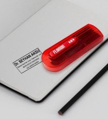 Kişiye Özel Doktor Kırmızı Cep Kaşe