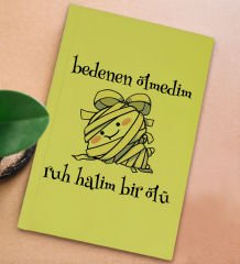 BK Gift Sarı Sert Kapaklı Defter ve Middle Kupa Seti, Arkadaşa Hediye, Yeni İş Hediyesi, Doğum Günü Hediyesi-5
