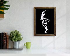 BK Home Atatürk Tasarımlı Doğal Masif Ahşap Çerçeveli Tablo-41