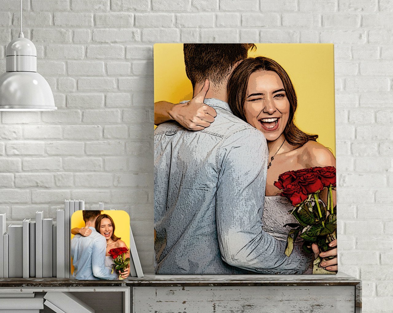 Kişiye Özel Yağlıboya Tasarımlı Kanvas Tablo (70 x 100 cm.)