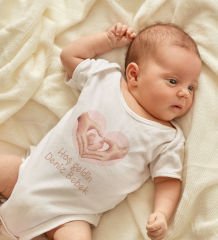 BK Kids Hoş Geldin Bebek Tasarımlı Beyaz Bebek Body Zıbın-6