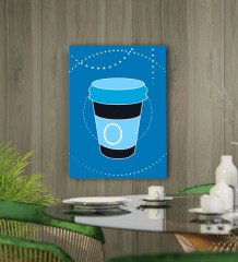 BK Gift Cafe & Bar & Restaurant Konseptli Kanvas Tablo 50x70cm-70