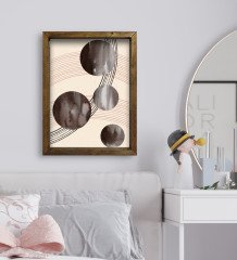 BK Gift Yatak Odası Konseptli Doğal Masif Ahşap Çerçeveli Tablo-51