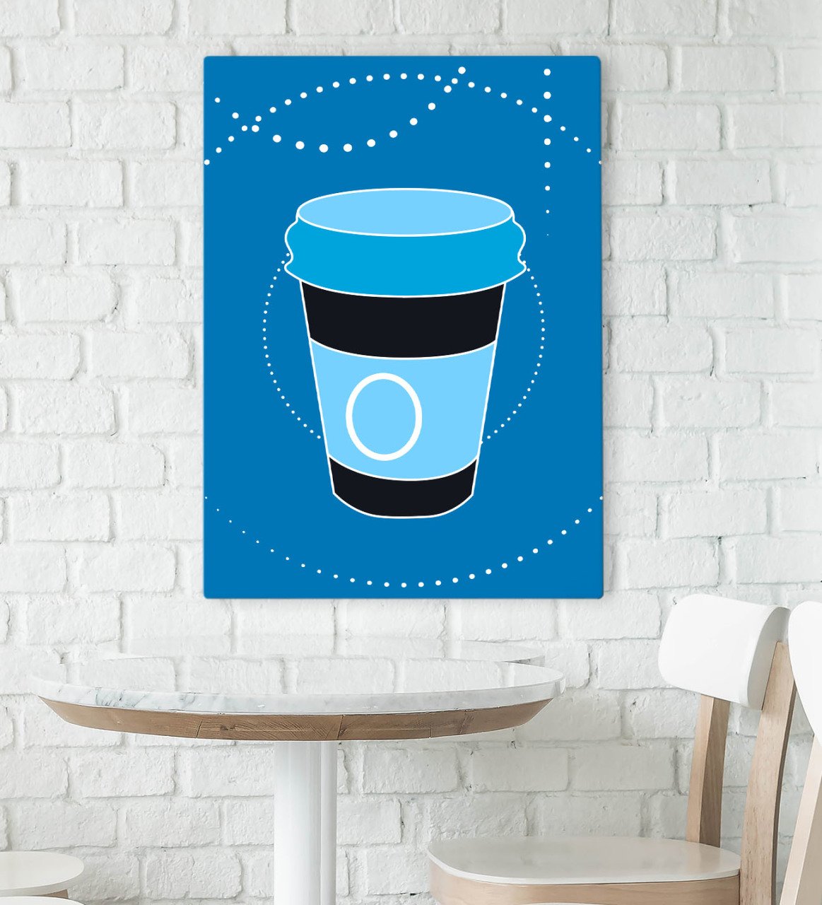 BK Gift Cafe & Bar & Restaurant Konseptli Kanvas Tablo 70x100cm-70
