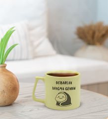 BK Gift Sarı Sert Kapaklı Defter ve Middle Kupa Seti, Arkadaşa Hediye, Yeni İş Hediyesi, Doğum Günü Hediyesi-9