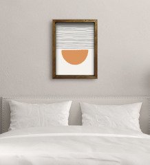 BK Gift Yatak Odası Konseptli Doğal Masif Ahşap Çerçeveli Tablo-54