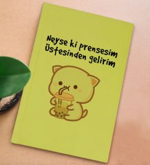 BK Gift Sarı Sert Kapaklı Defter ve Middle Kupa Seti, Arkadaşa Hediye, Yeni İş Hediyesi, Doğum Günü Hediyesi-11