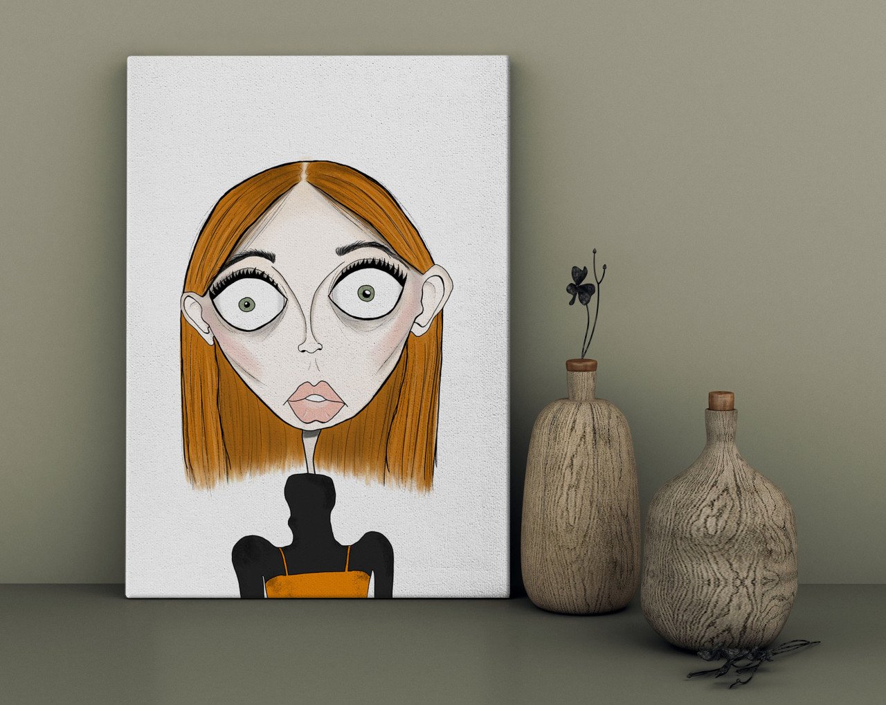 BK Home Uncool But Trending Tasarımlı Kanvas Tablo 30x50cm-1