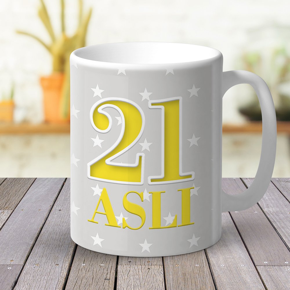 Kişiye Özel Doğum Günü Tasarımlı Beyaz Kupa Bardak - 1