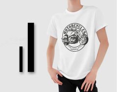 BK Gift Motorsiklet Tasarımlı Erkek Beyaz T-shirt -3, Arkadaşa Hediye, Doğum Günü Hediyesi, Sevgili Hediyesi